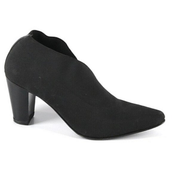 Stuart Weitzman Shoes - Stuart‎ Weitzman Black Chunky Heel Slip On Sz 6